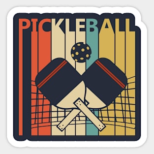 Vintage Retro Pickleball Sticker